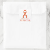 Sticker Carré blanc ADHD Advocate (Sac)