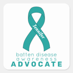 Sticker Carré blanc Batten Disease Advocate
