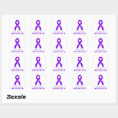 Sticker Carré blanc de Pancreatic Cancer Advocker (Feuille)