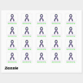 Sticker Carré blanc Hemiplegic Migraine Advocate (Feuille)