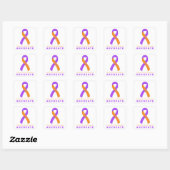 Sticker Carré blanc Psoriasis Advocate (Feuille)