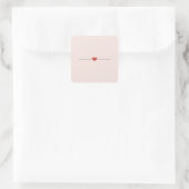 Sticker Carré Blanc rose pâle (Sac)