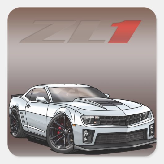 Sticker Carré Blanc_ZL1 (Devant)