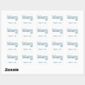 Sticker Carré blarg. (Feuille)