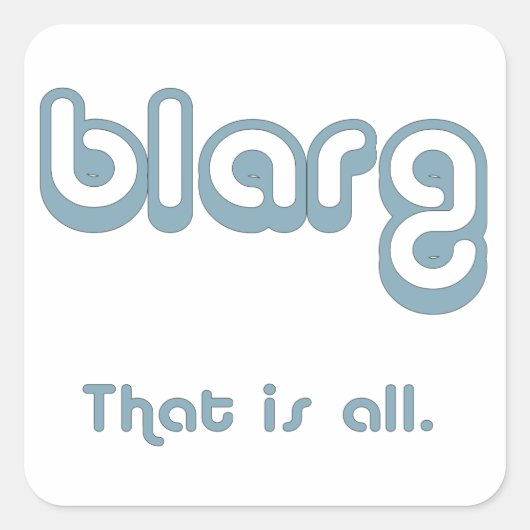 Sticker Carré blarg. (Devant)