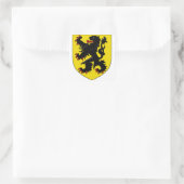 Sticker Carré Blason des Flandres (Sac)