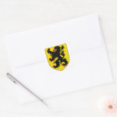 Sticker Carré Blason des Flandres (Enveloppe)