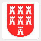 Sticker Carré Blason des Saxons de Transylvanie (Devant)