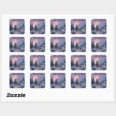 Sticker Carré BlessedYuleWitch (Feuille)