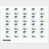 Sticker Carré Bleu (Feuille)