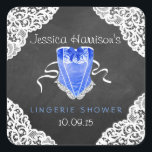 Sticker Carré Bleu Corset Blanche dentelle Chalboard Lingerie Do<br><div class="desc">Bleu Corset Blanc Lace Chalkboard Lingerie Douche Stickers. CORRESPONDRE ÉLÉMENTS com</div>