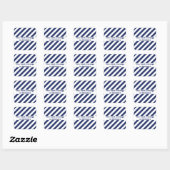 Sticker Carré Bleu Et Blanc Gratté (Feuille)