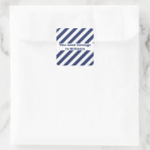 Sticker Carré Bleu Et Blanc Gratté (Sac)