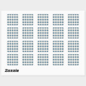Sticker Carré Bleu et crème Daisy (Feuille)