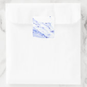 Sticker Carré Bleu et Marbre blanc (Sac)