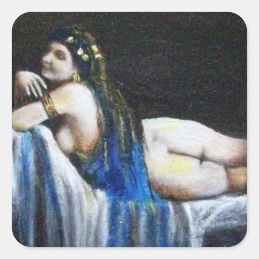 STICKER CARRÉ BLEU GITAN (Devant)