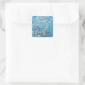 Sticker Carré Bleu Vincent van Gogh Art Peinture (Sac)