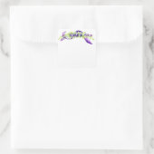 Sticker Carré Bleu Watercolor scrapbook (Sac)