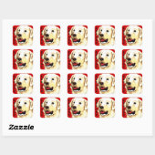 Sticker Carré Bloc couleur Kuvasz (Feuille)