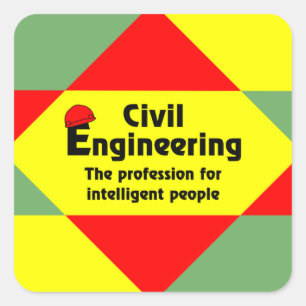 Sticker Carré Bloc Smart Civil Engineer