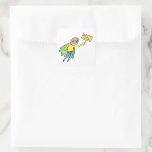 Sticker Carré Block Chain Security (Sac)