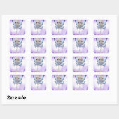 Sticker Carré Blond Princess (Feuille)