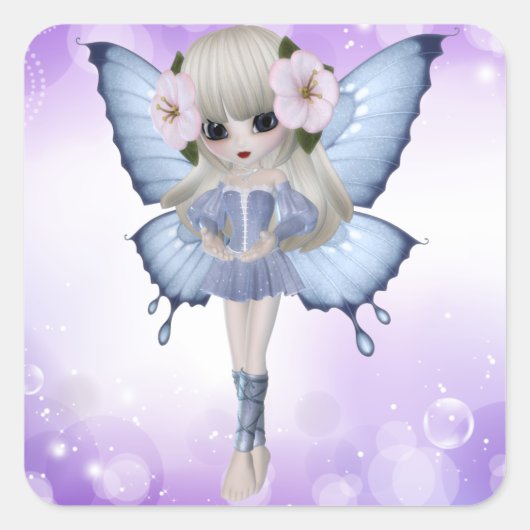 Sticker Carré Blond Princess (Devant)