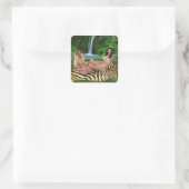 STICKER CARRÉ BLONDE CONTRE BRUNETTE (Sac)