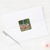 STICKER CARRÉ BLONDE CONTRE BRUNETTE (Enveloppe)