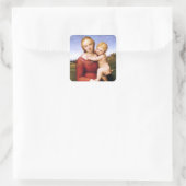 Sticker Carré Blonde Madonna et Baby Jesus (Sac)