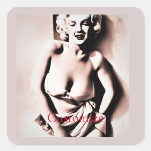 Sticker Carré Blonde vintage Thunder_Cove