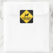 Sticker Carré Bloodhound Xing (Sac)