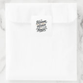 Sticker Carré Bloom Above The Noise | Inspirational Retro  (Sac)