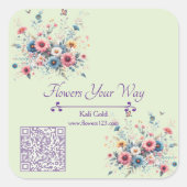 Sticker Carré Bloom & Brand (Devant)