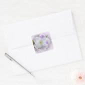 Sticker Carré Blossom du violet africain (Enveloppe)