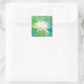Sticker Carré Blossom Nénuphar blanc (Sac)