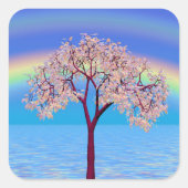 Sticker Carré Blossom Tree (Devant)