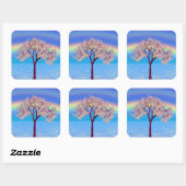 Sticker Carré Blossom Tree (Feuille)