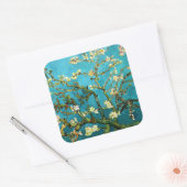 Sticker Carré Blossoming Almond Tree Van Gogh Fine Art (Enveloppe)