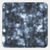 Sticker Carré Blue Bokeh (Devant)