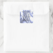 Sticker Carré Blue Design Godfather Poem (Sac)