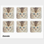 Sticker Carré Blue Eyed (Feuille)
