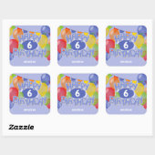 Sticker Carré blue frostincutout cookies (Feuille)