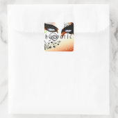 Sticker Carré Blue Hypnotic Eyes se maquiller (Sac)