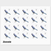 Sticker Carré Blue Jay (Feuille)