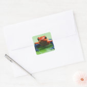 Sticker Carré Blue Jean Frog (Enveloppe)