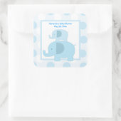 Sticker CARRÉ Blue Mod Elephants - Blue Mod Elepha (Sac)