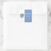 Sticker Carré Blue Moving Guy Entreprise Service Entreprise (Sac)