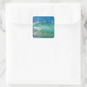 Sticker Carré Blue Ocean Summer Beach Waves (Sac)