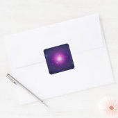 Sticker Carré Blue Purple Space Galaxy étoiles Abstrait (Enveloppe)